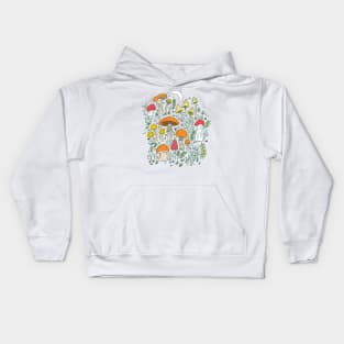 Magical Mushroom Forest Kids Hoodie